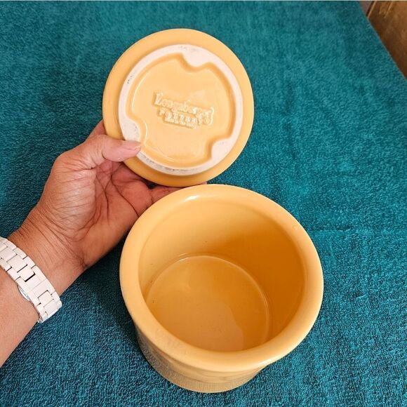 Yellow Ceramic Storage Jar - Picture 4 of 6